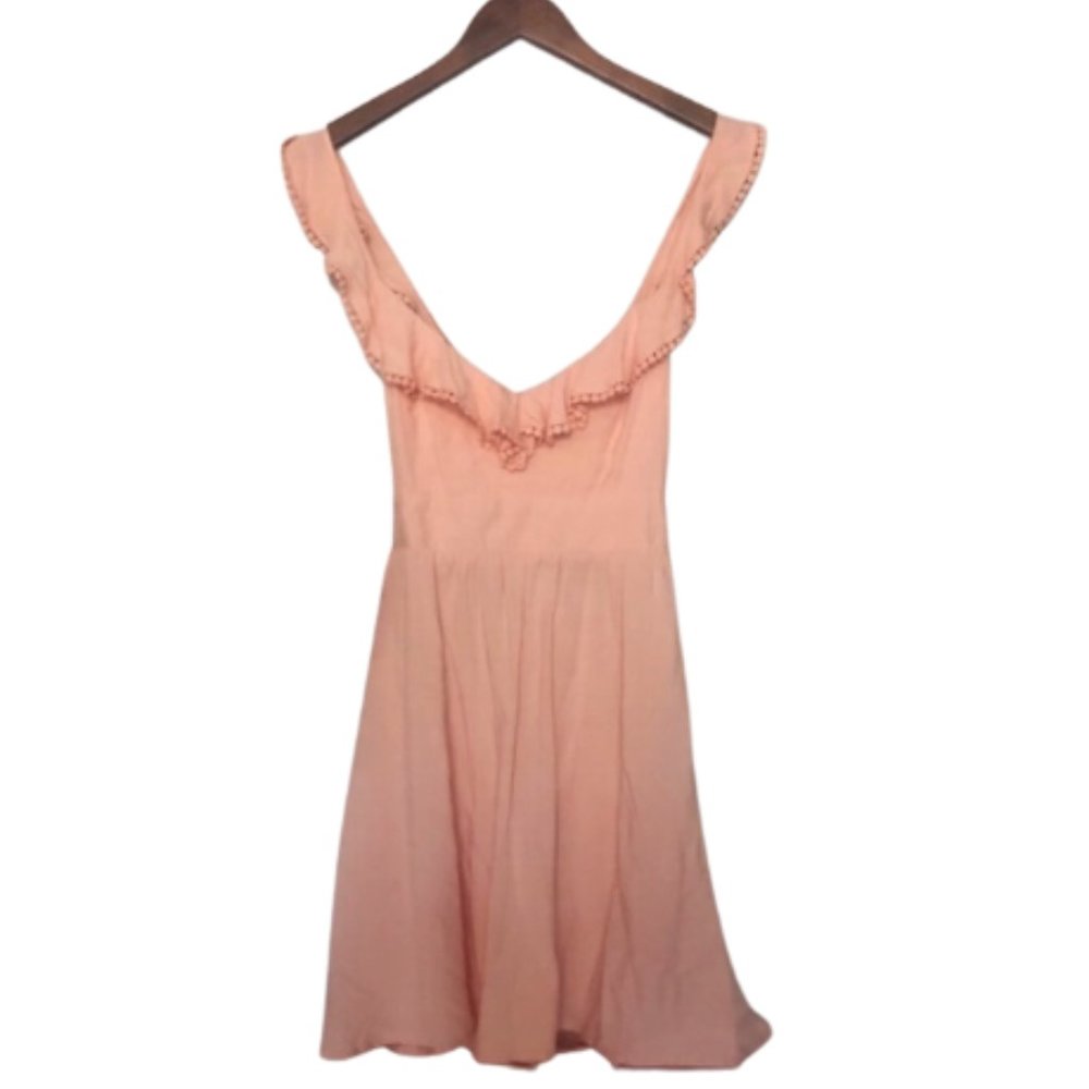 NWT Forever 21 Peach Mini Dress w/ CrissCross Back